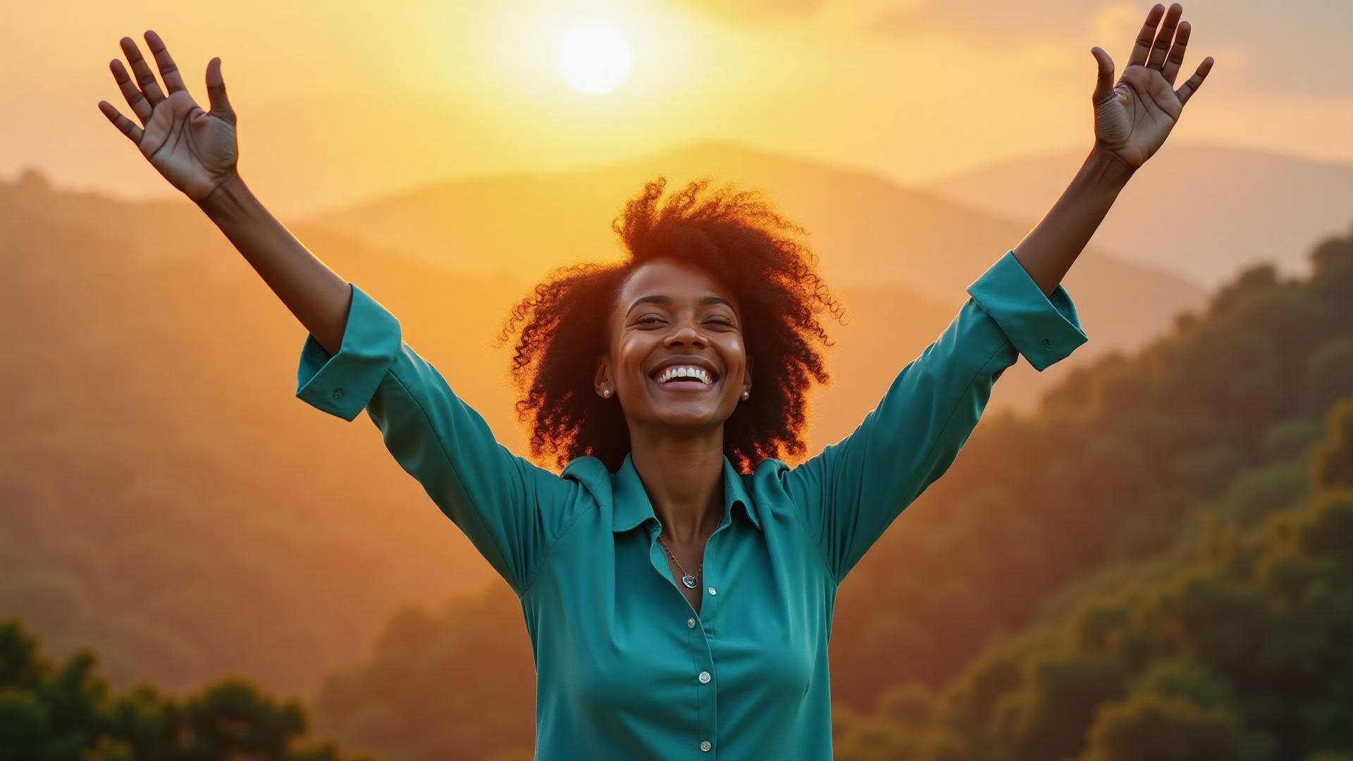 Empowered woman in transformation